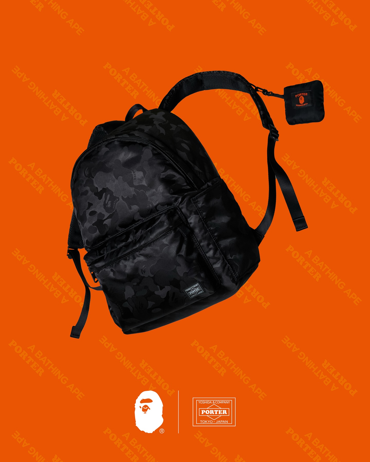 A BATHING APE® × PORTER "10th anniversary of PORTER STAND" が登場