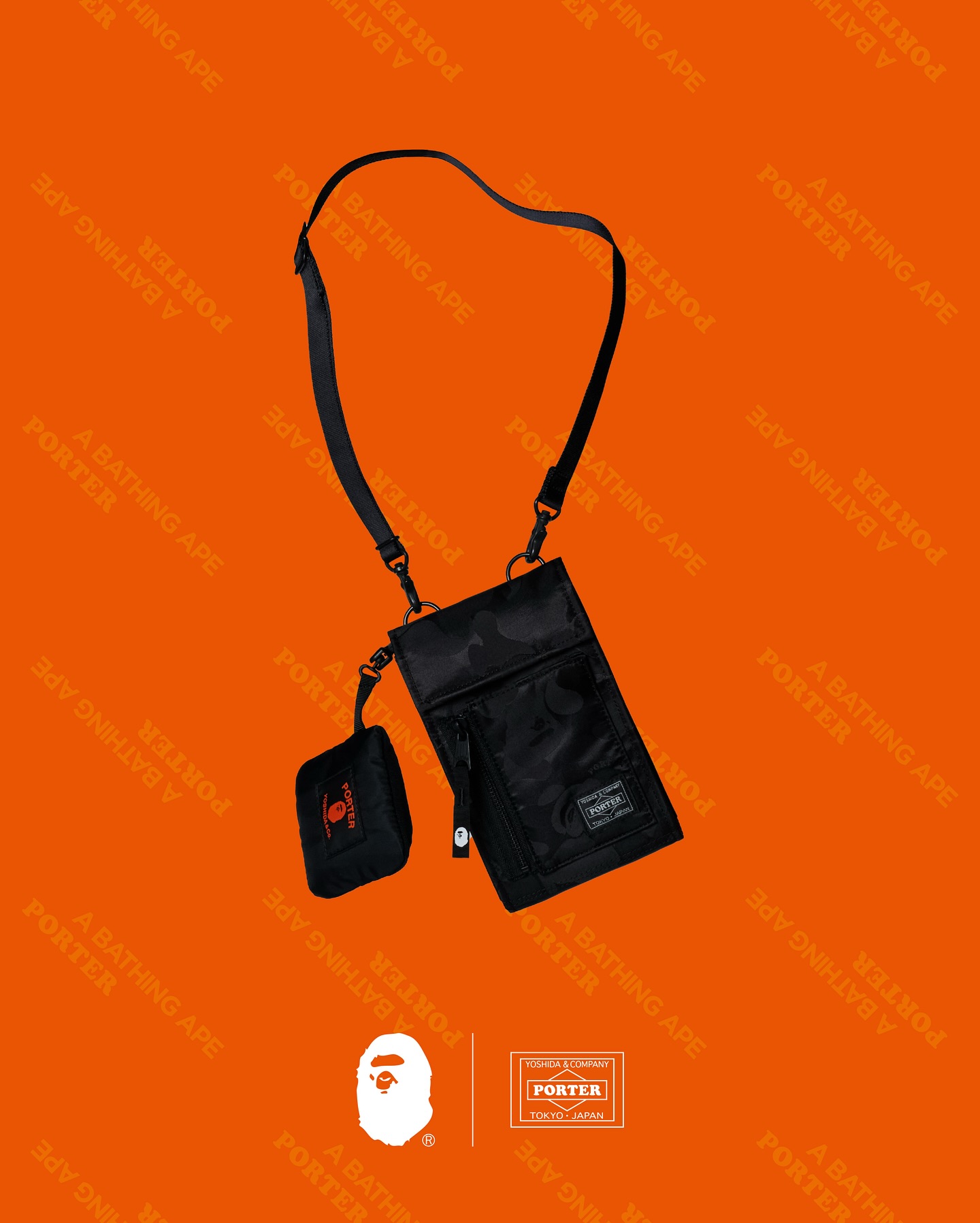 A BATHING APE® × PORTER "10th anniversary of PORTER STAND" が登場