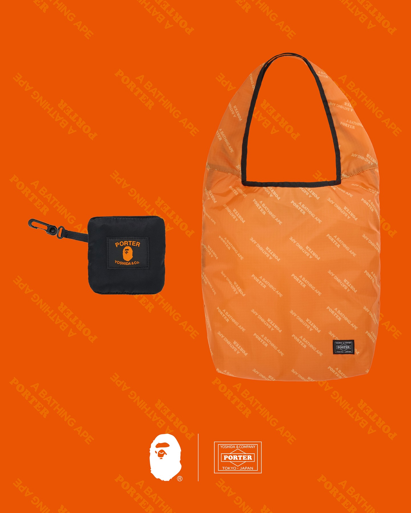 A BATHING APE® × PORTER "10th anniversary of PORTER STAND" が登場