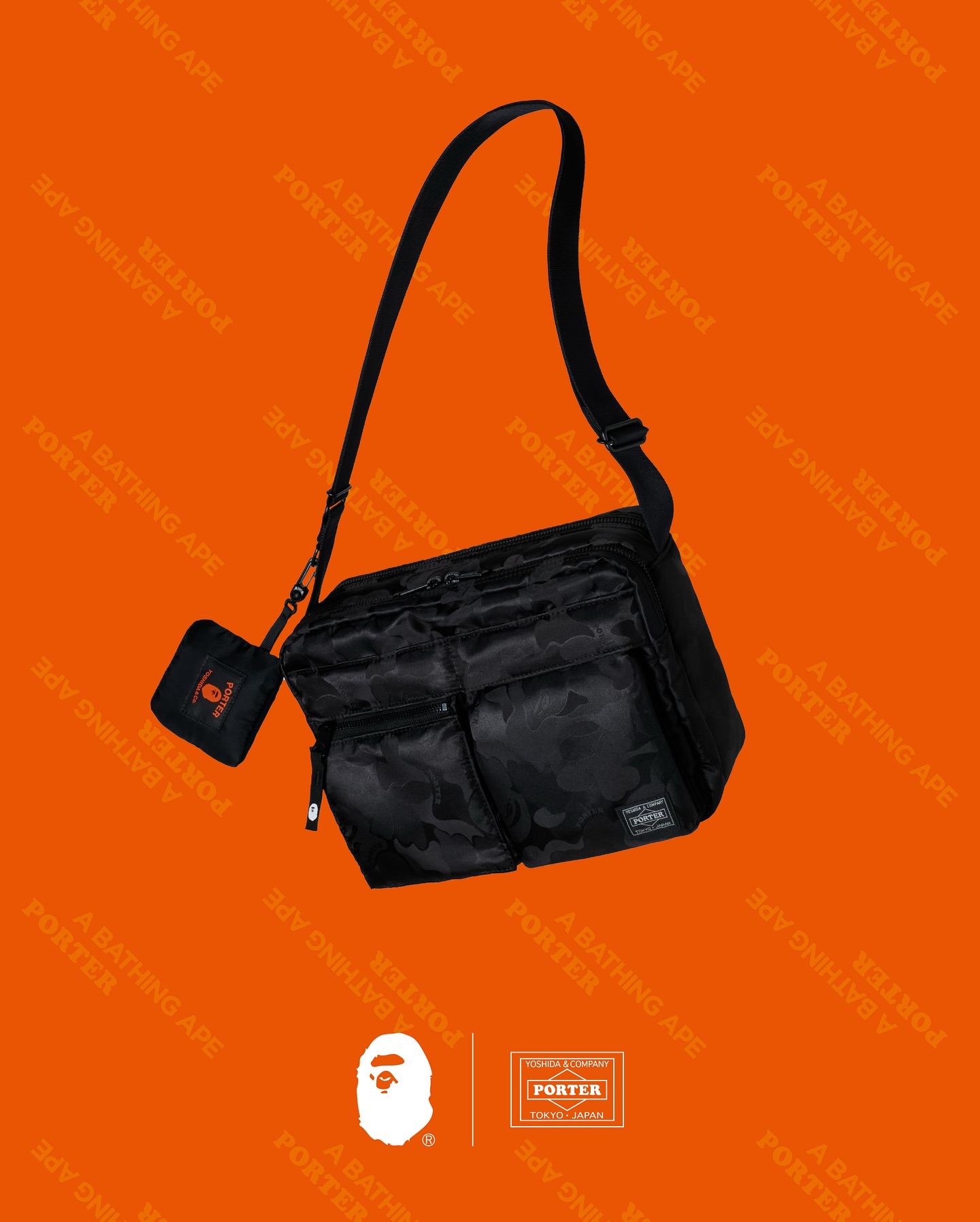 A BATHING APE® × PORTER "10th anniversary of PORTER STAND" が登場