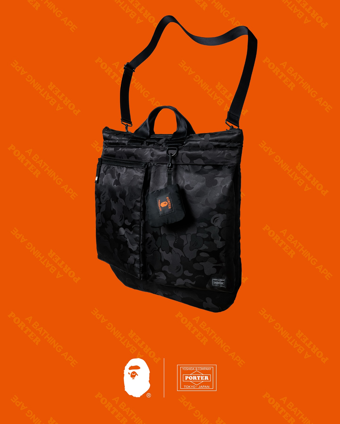 A BATHING APE® × PORTER "10th anniversary of PORTER STAND" が登場