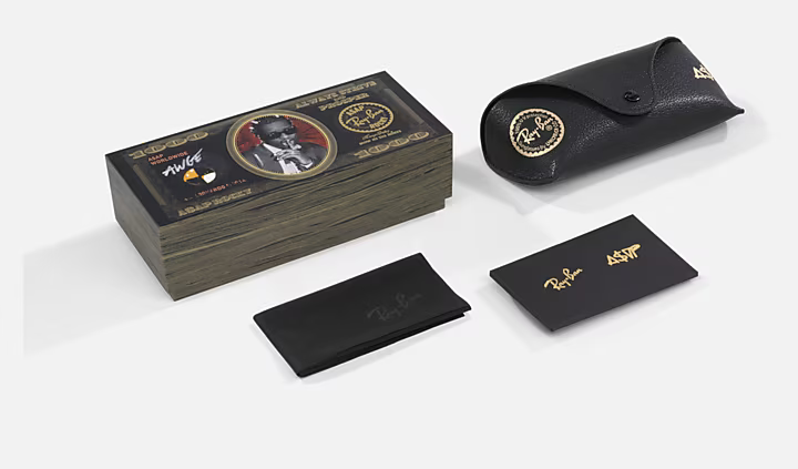 A$AP ROCKY × Ray-Ban® "The Blacked Out Collection" の先行販売が開始