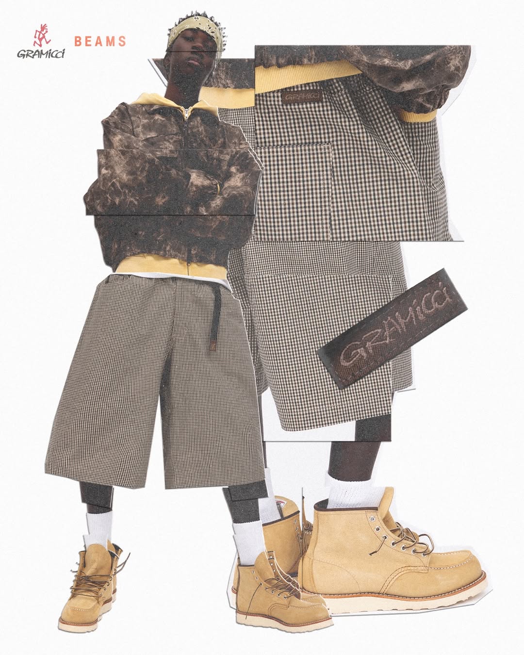 BEAMS × Gramicci による Check Shorts の先行予約が開始