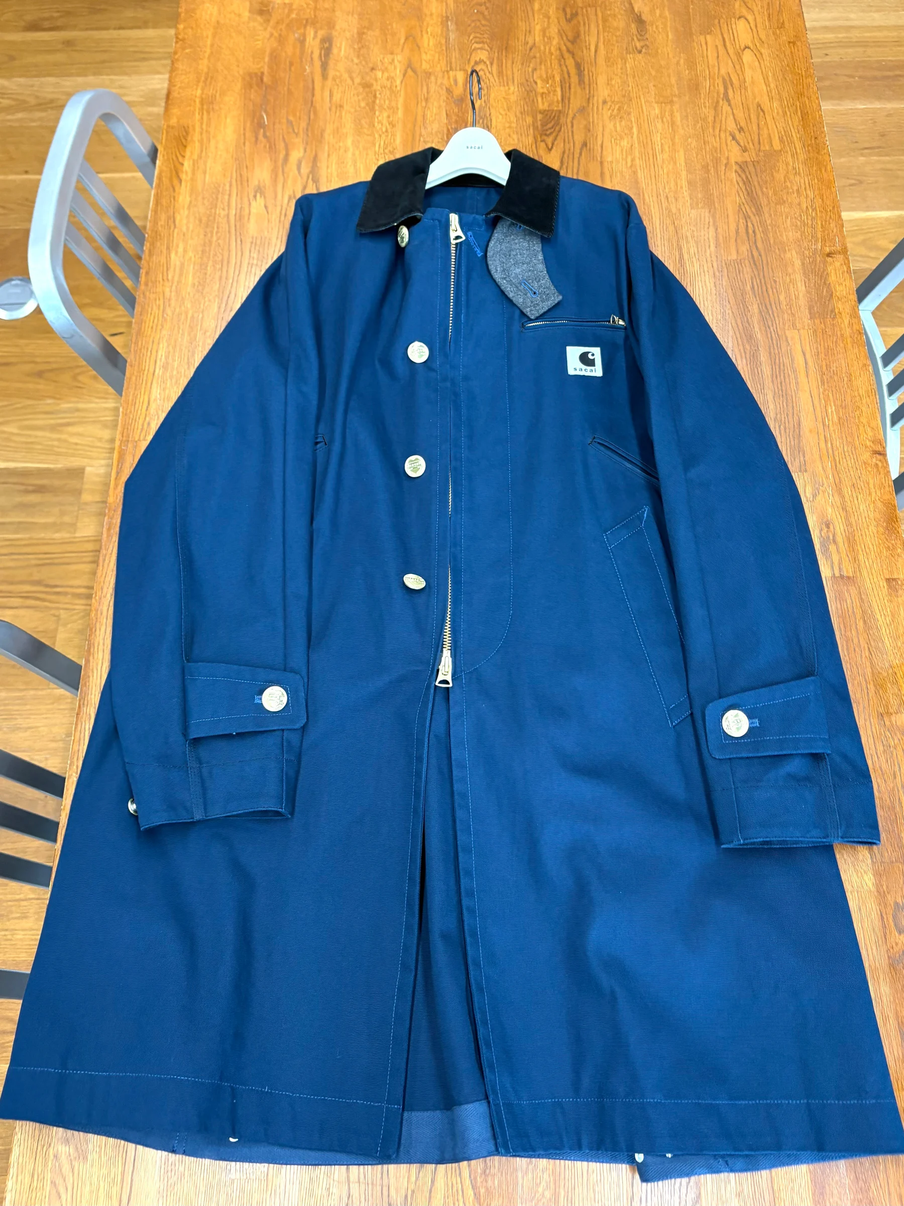 sacai × Carhartt WIP 2026年春夏コラボアイテムのディテール画像が公開