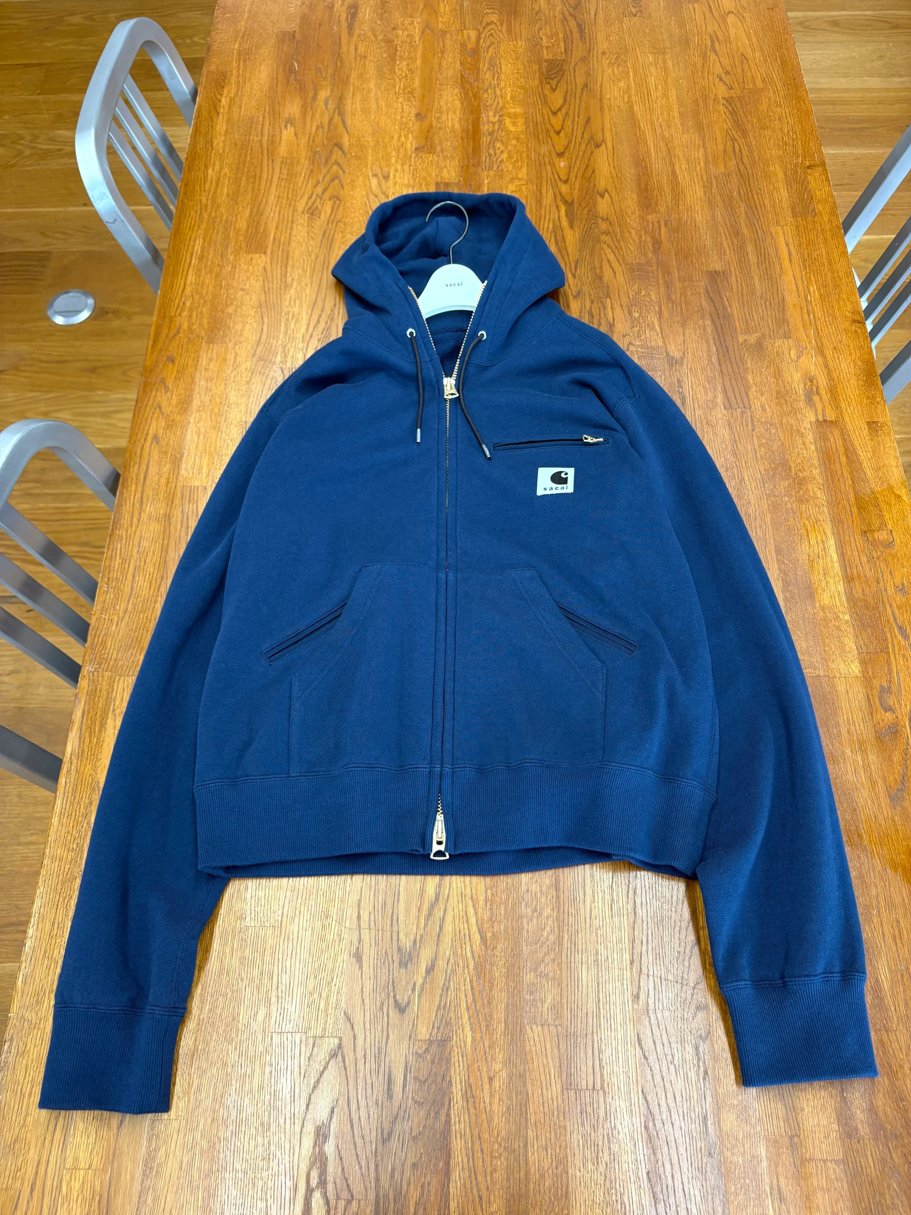 sacai × Carhartt WIP 2026年春夏コラボアイテムのディテール画像が公開