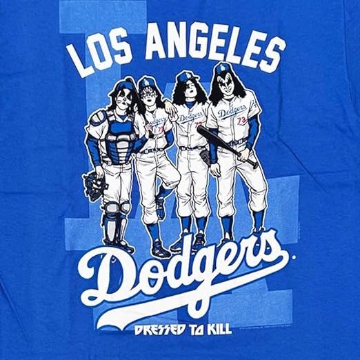 ロックバンド KISS と 大谷翔平 ら所属 ドジャース のコラボTシャツが発売