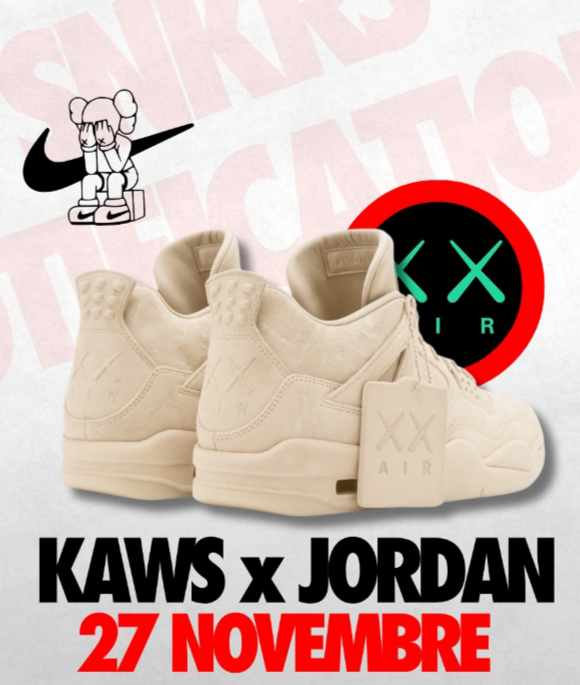 KAWS × JORDAN BRAND による新作スニーカーの発売が確認されたとの情報