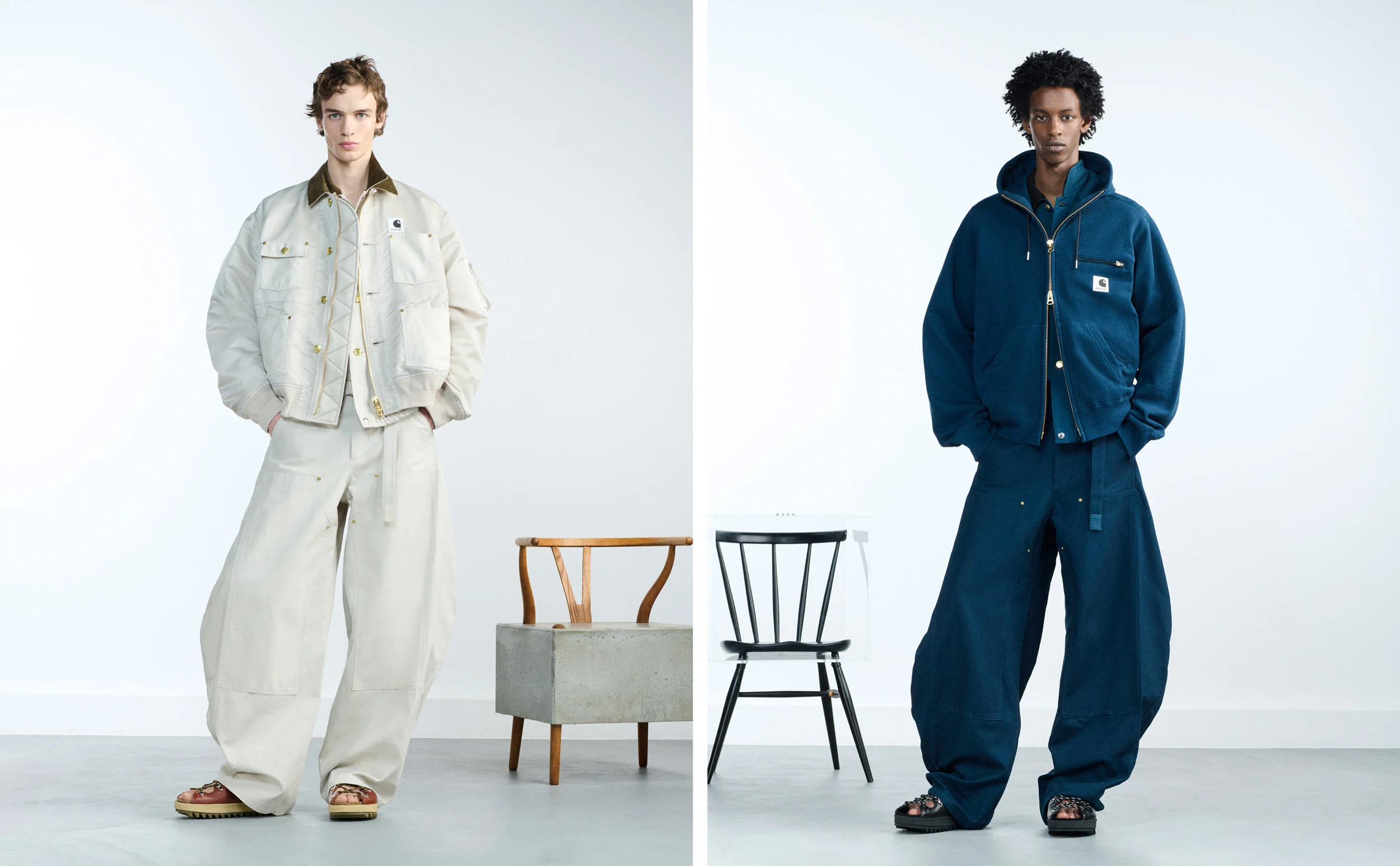 sacai × Carhartt WIP の2026年春夏コラボコレクションのWEB抽選が開始