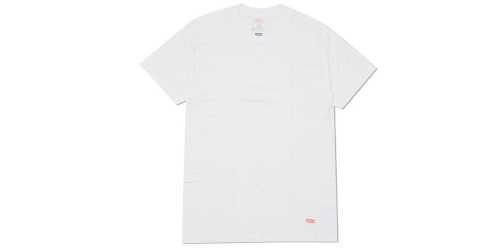 Supreme × Hanes の Tagless Tee 1Pack が発売