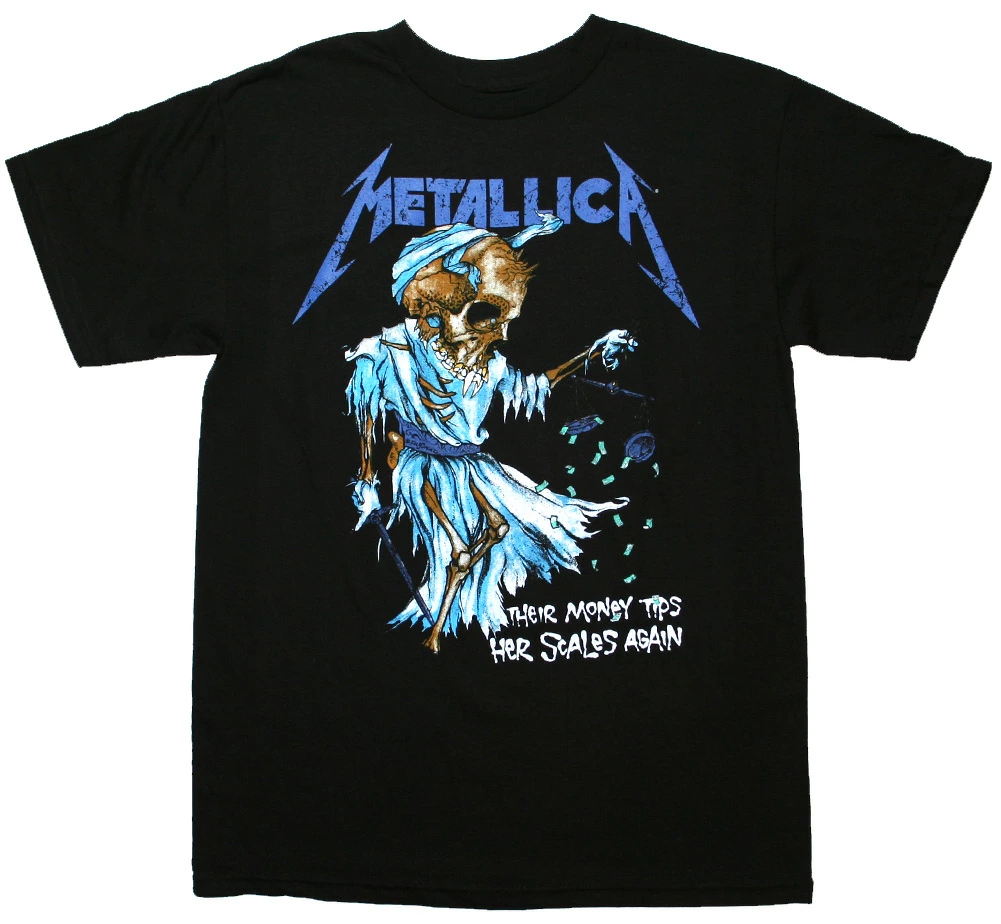 Metallica の Their Money Tips Her Scales Again Tee が発売