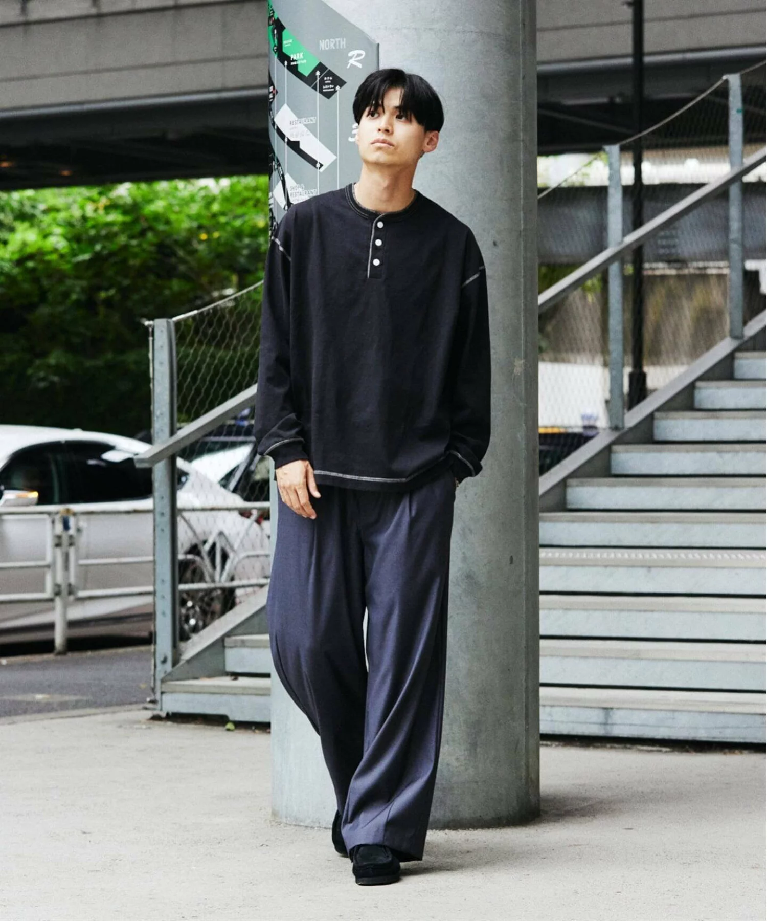 JOURNAL STANDARD × Health knit による Henry Neck L/S Tee の先行予約が開始