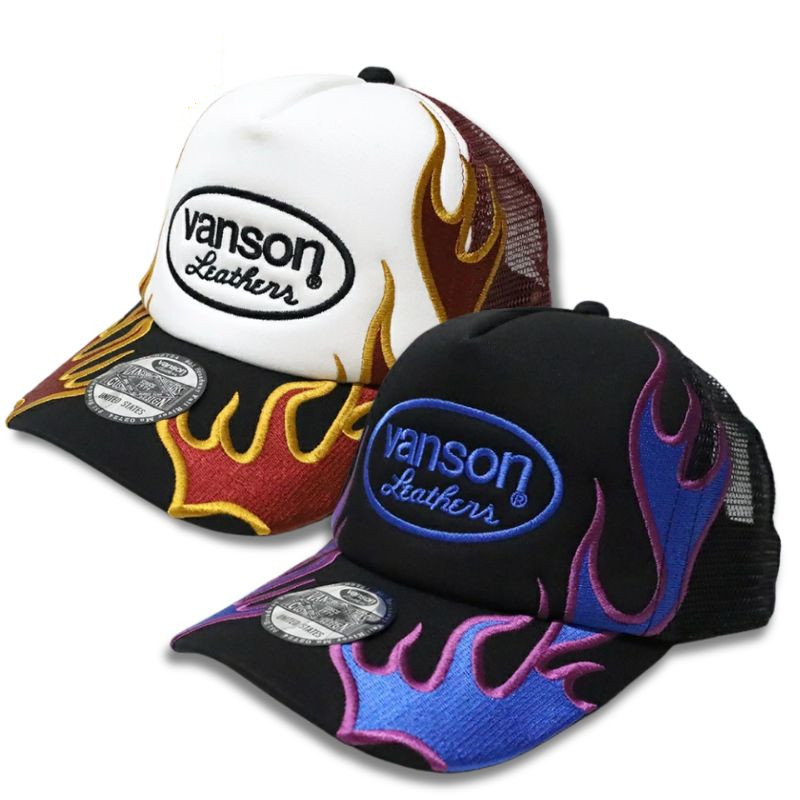 VANSON の Fire Pattern Mesh Cap が発売