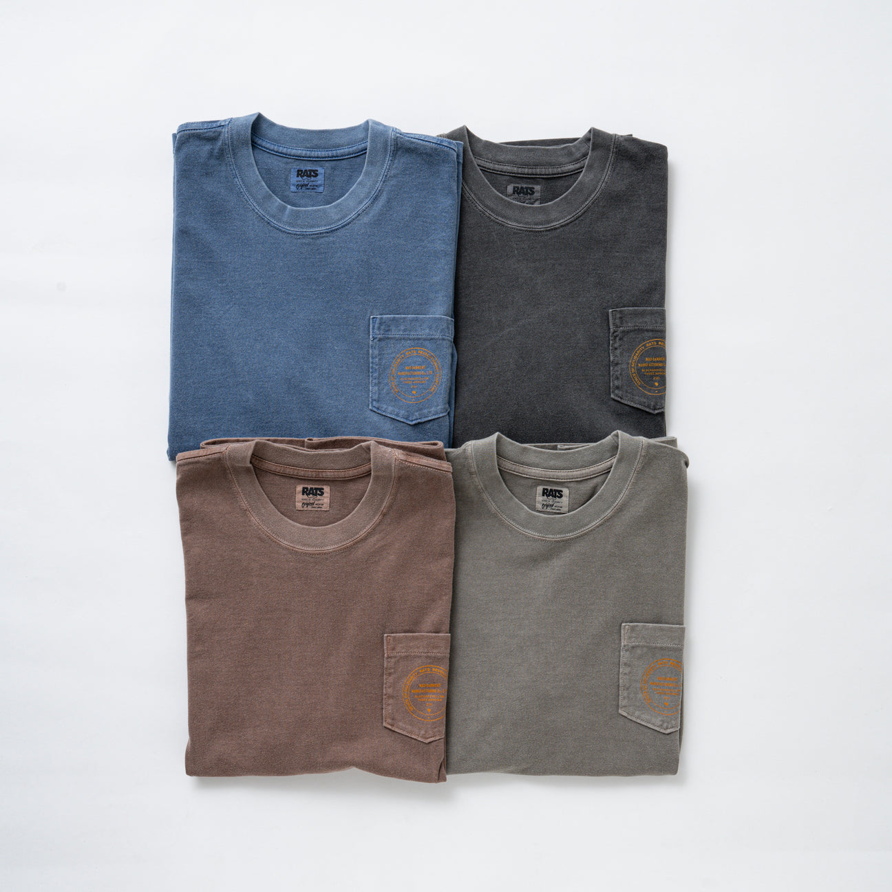 RATS の Pigment Dyed Pocket Tee が発売