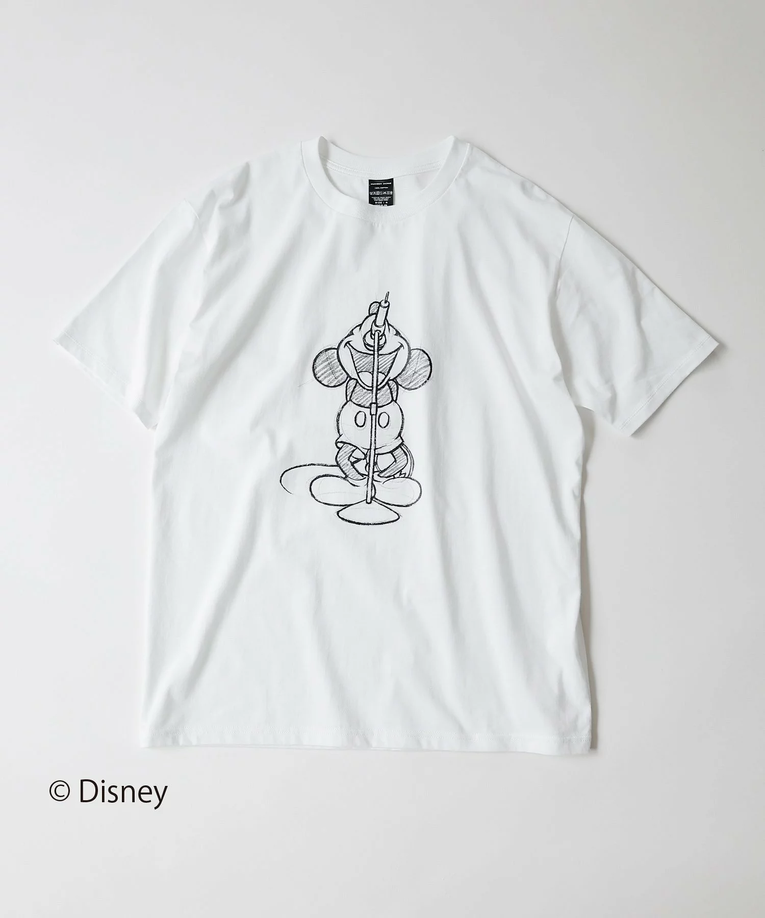 NUMBER (N)INE の Mickey Mouse Drawing OS Tee が発売