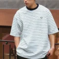 BEAMS × FRED PERRY の Relaxed Striped Pique Tee が発売