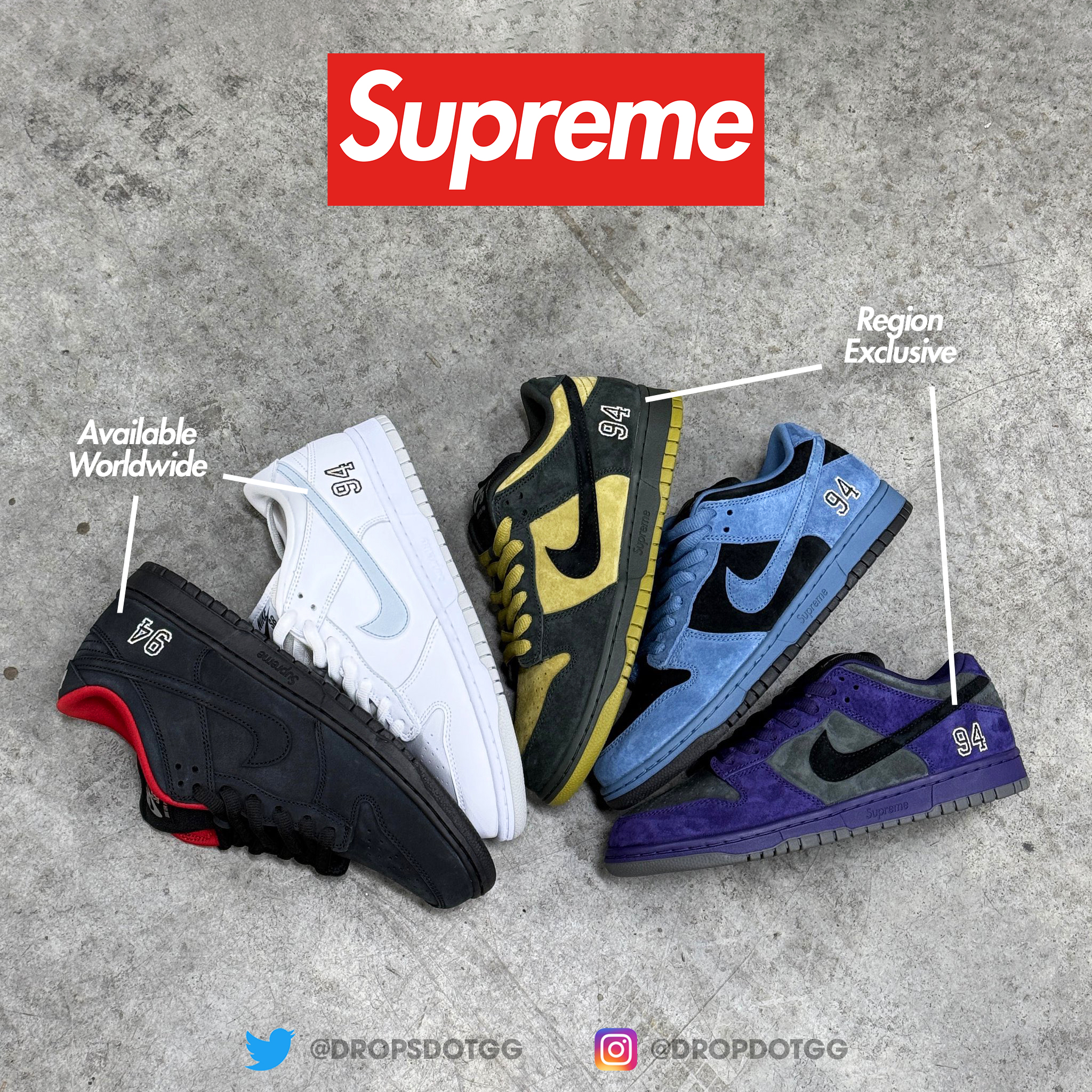 Supreme × NIKE SB DUNK LOW が今週発売予定