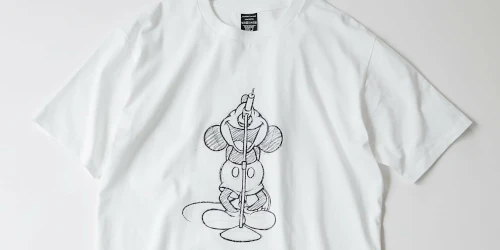 NUMBER (N)INE の Mickey Mouse Drawing OS Tee が発売