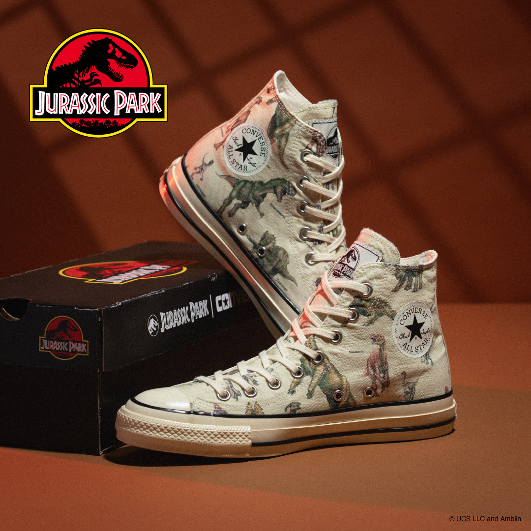 ジュラシック・パーク × CONVERSE による初コラボスニーカーの先行予約が開始