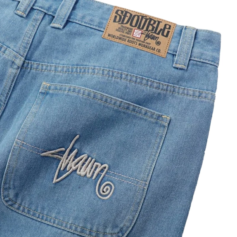 S/DOUBLE の EMB Denim Standard Short “Mid Blue” が発売