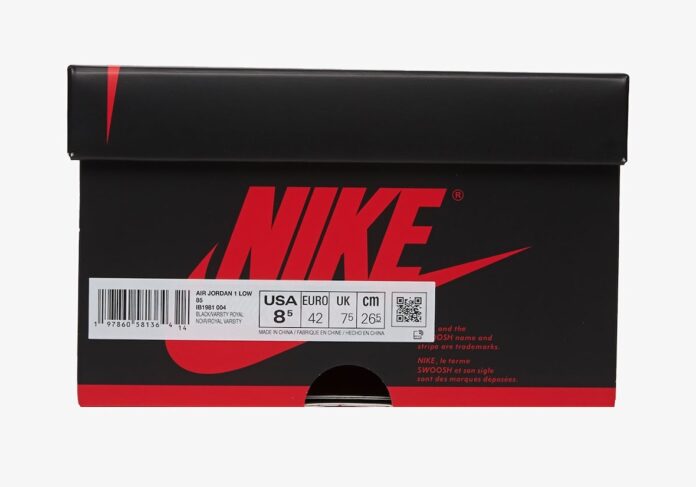 NIKE AIR JORDAN 1 LOW ’85 “Royal” が発売