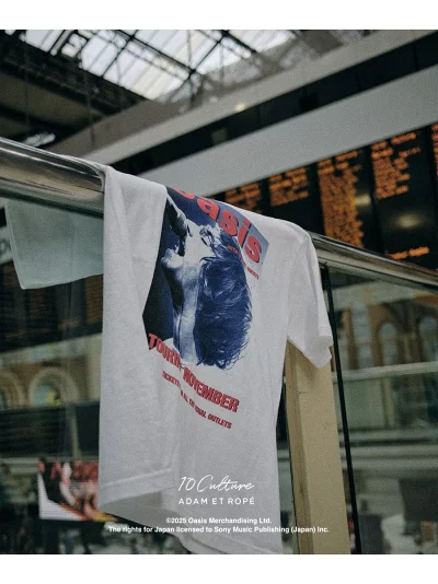 Oasis × ADAM ET ROPÉ “Tour Poster Design Tee” が発売