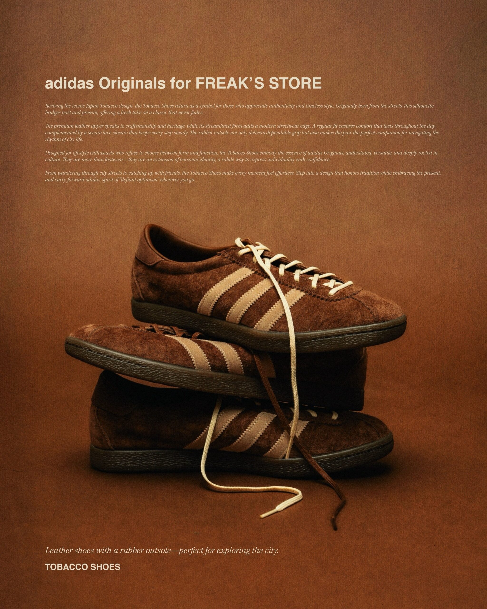 FREAK’S STORE × adidas Originals の TOBACCO “Brown” が発売