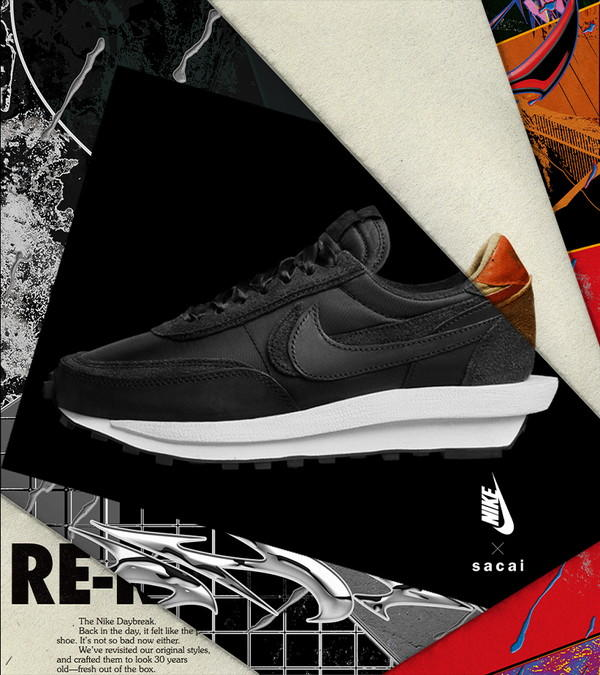 sacai × NIKE の LD WAFFLE “Black Nylon” が発売