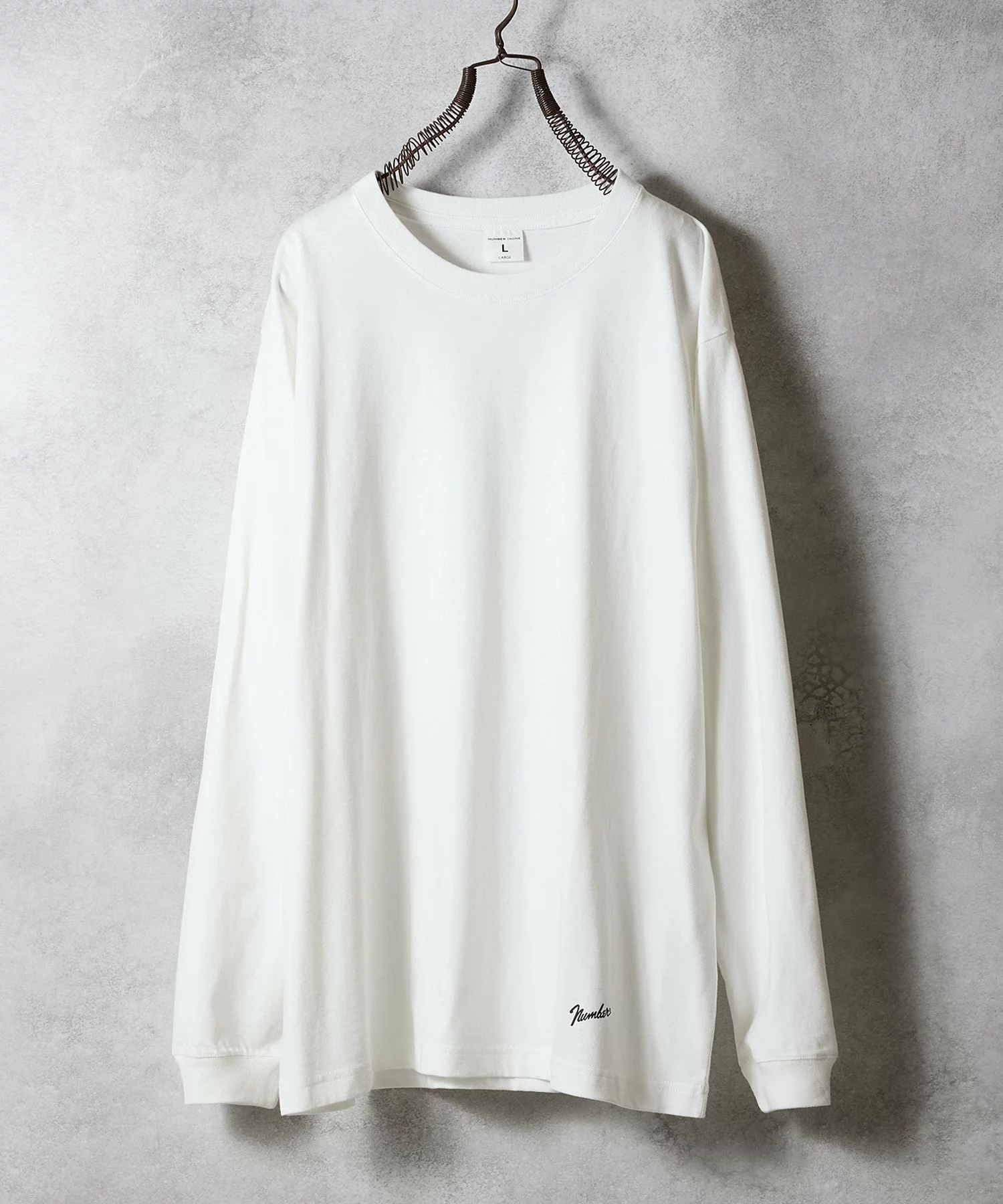 NUMBER (N)INE の Basic Hem Printed L/S Tee が4,400円で発売