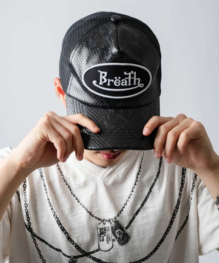 BAD HOP BREATH の Faux Snake Leather Cap が発売