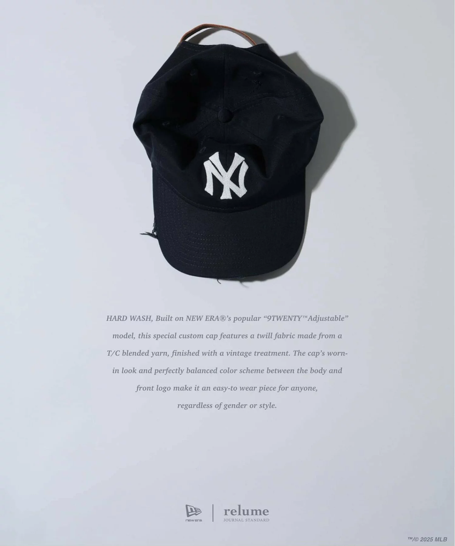 JOURNAL STANDARD × New era® の 9TWENTY Hard Wash Yankees が再販