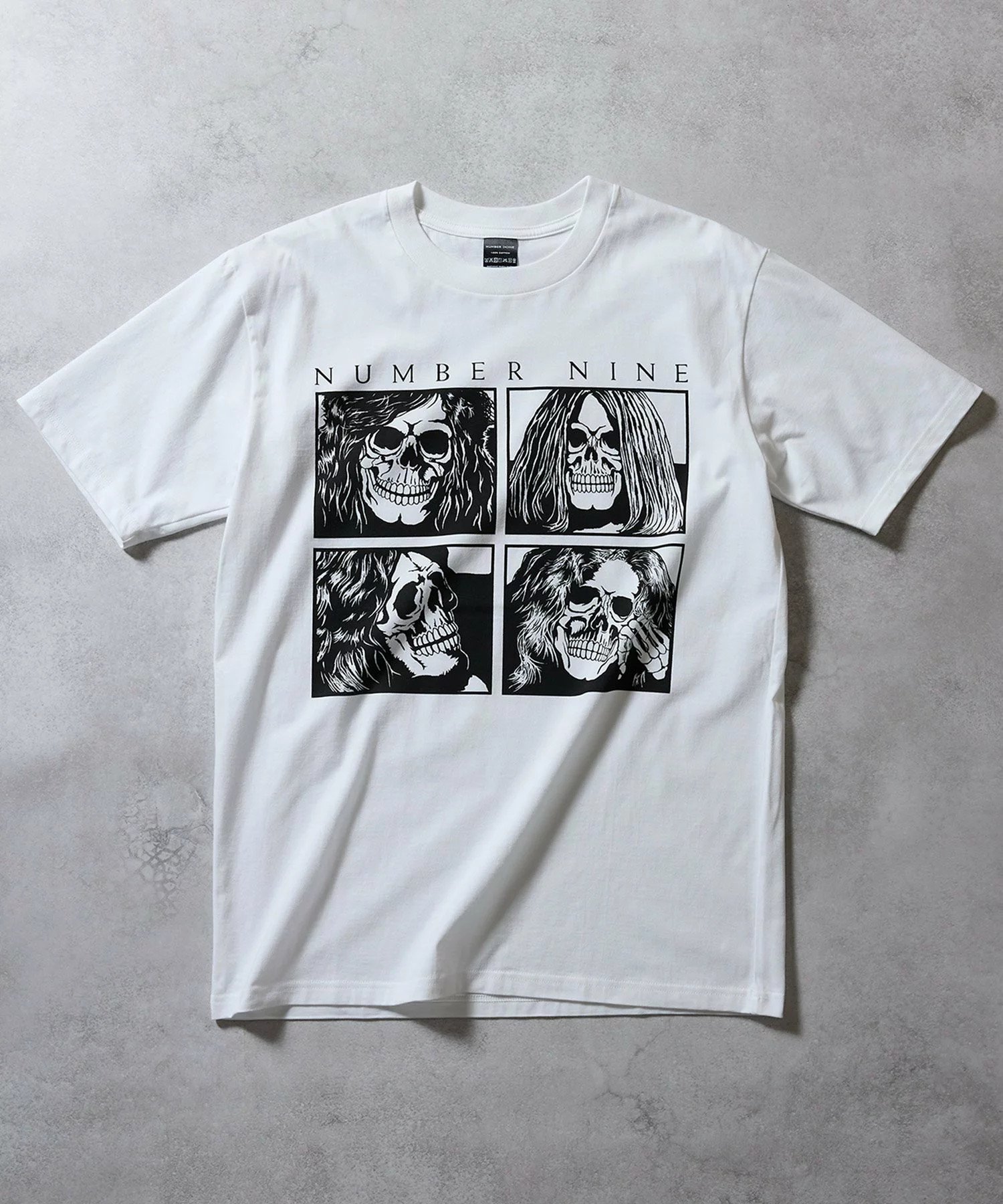 NUMBER (N)INE の Skull Box Panels Tee が発売