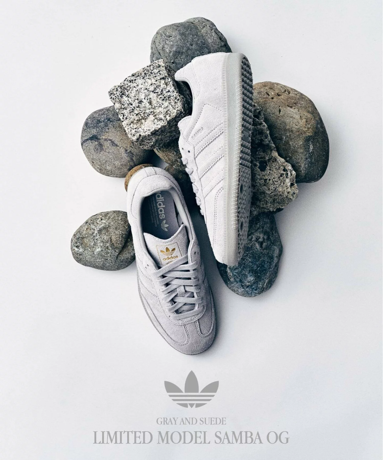 417 EDIFICE × adidas Originals の SAMBA OG “Grey Two” が発売