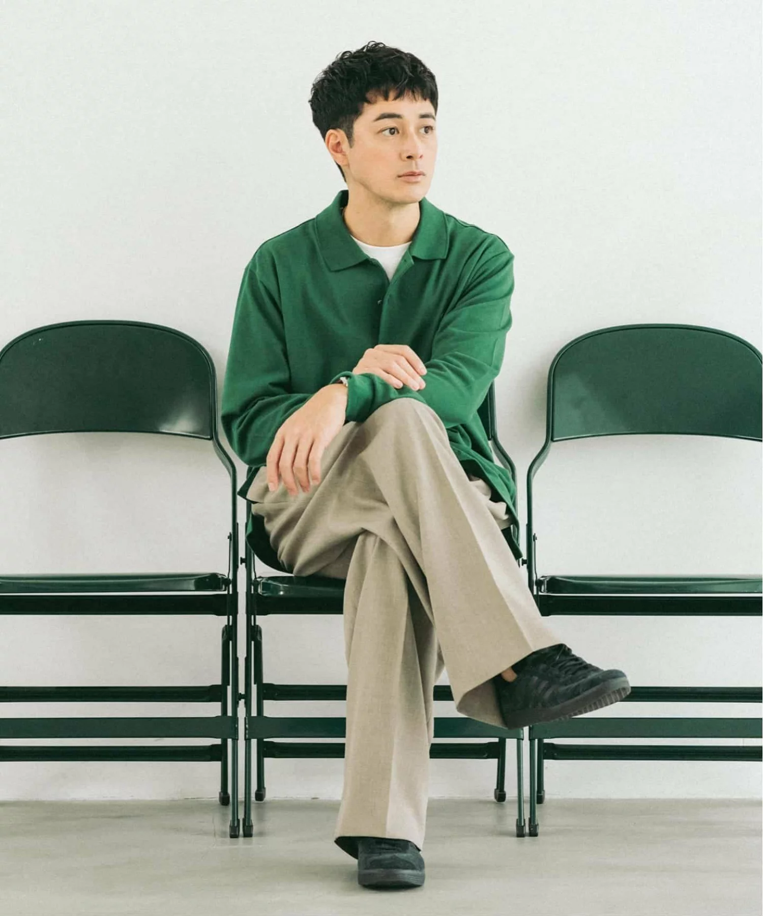 ÉDIFICE × LACOSTE の Full Open Long Sleeve Polo Shirts が発売