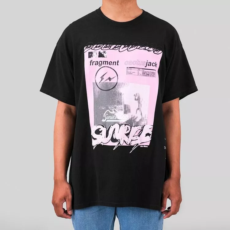 Travis Scott × fragment design の Pink Sunrise Tee が発売