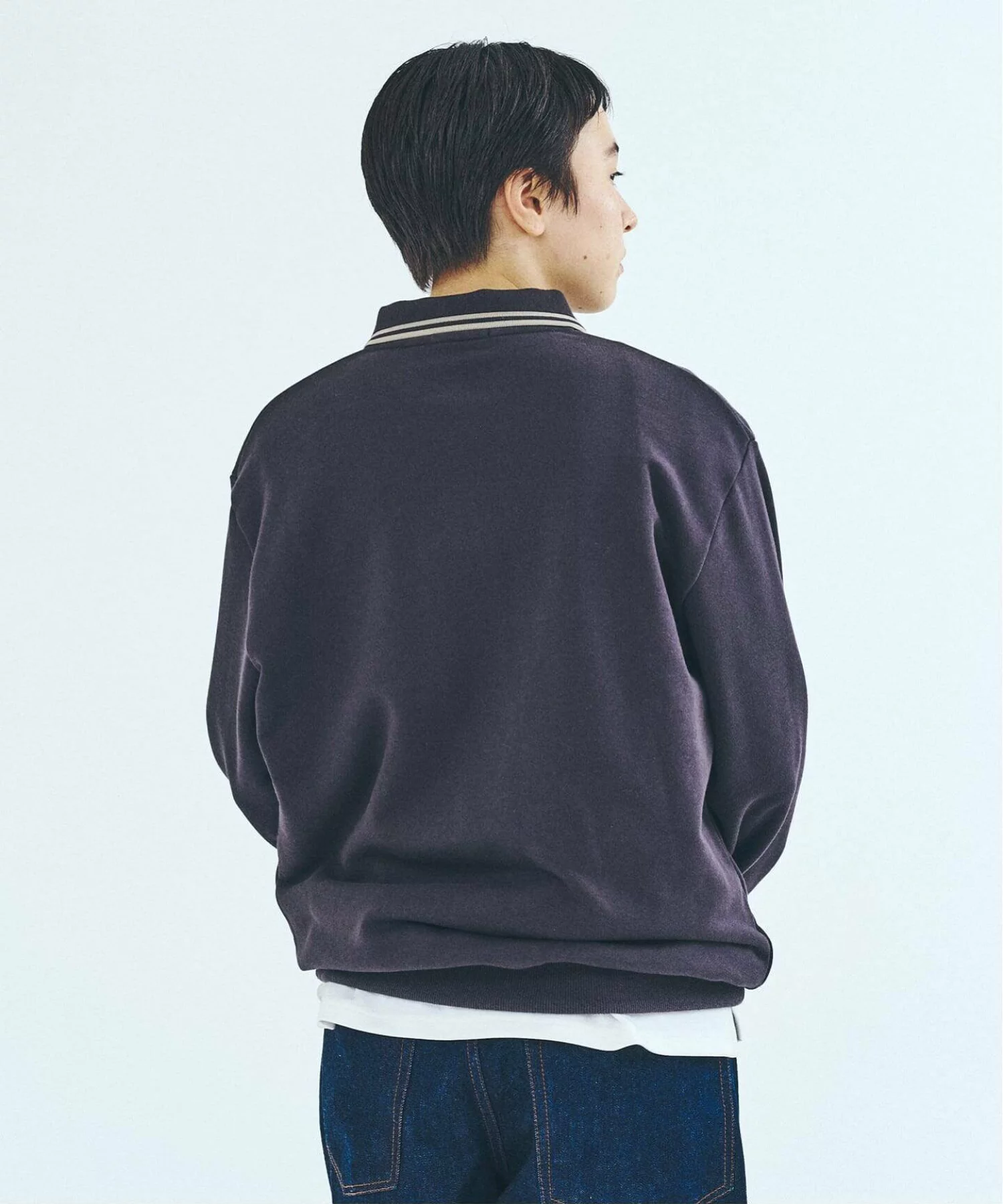 417 EDIFICE × FRED PERRY の Half Zip Rib Collar Sweat が発売