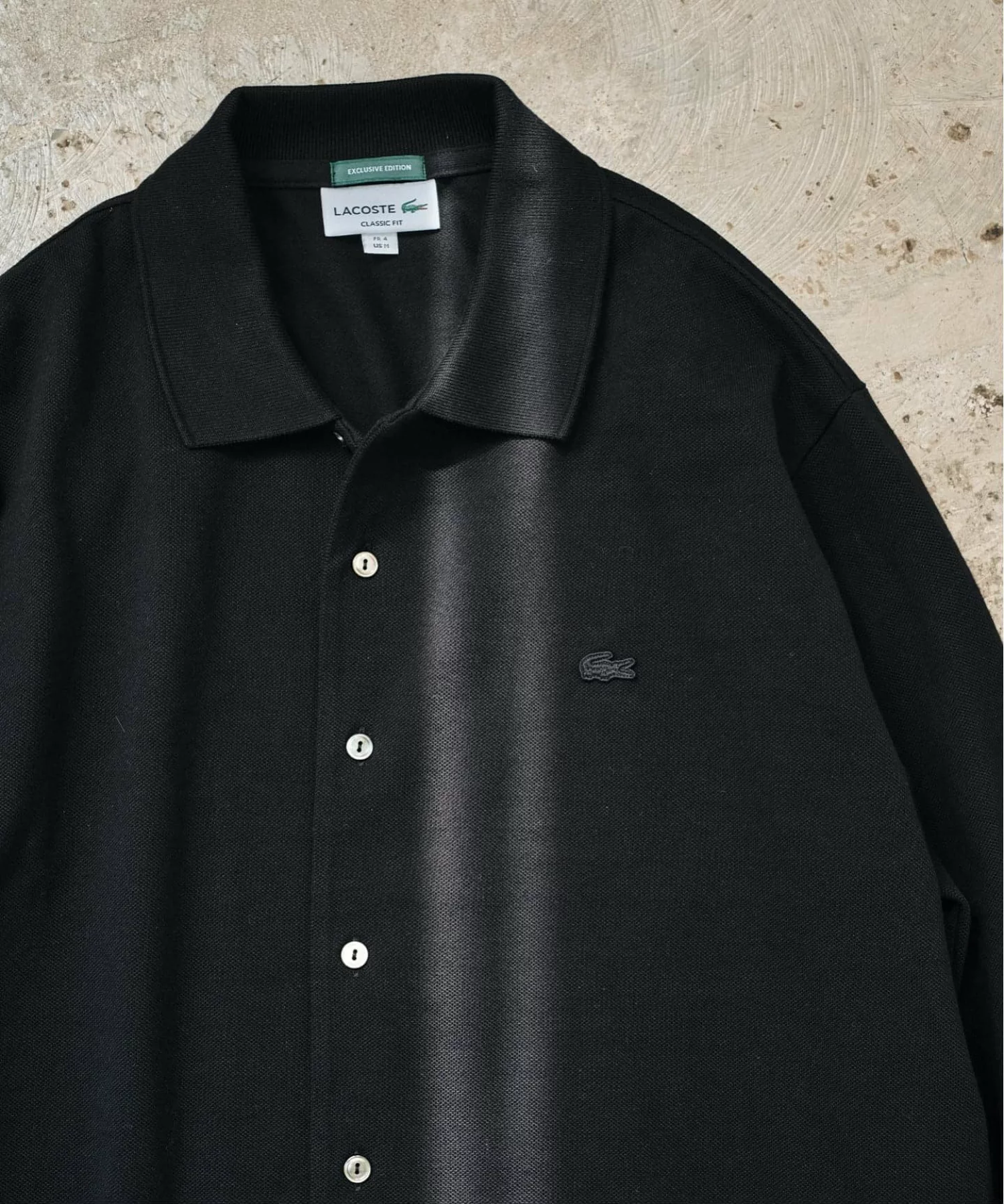 ÉDIFICE × LACOSTE の Full Open Long Sleeve Polo Shirts が発売