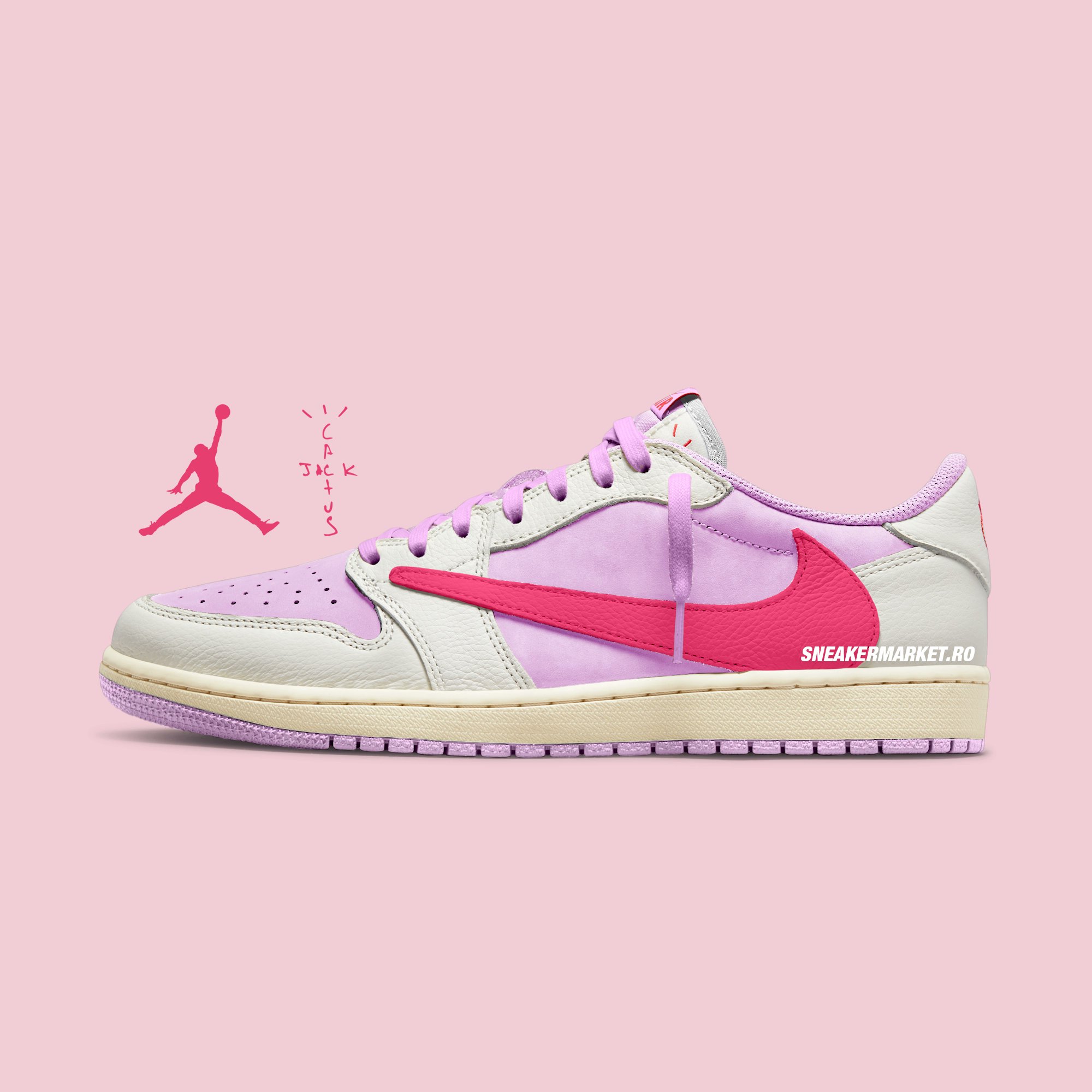 Travis Scott × NIKE AIR JORDAN 1 LOW “Shy Pink” が2026年夏に2色展開で発売予定