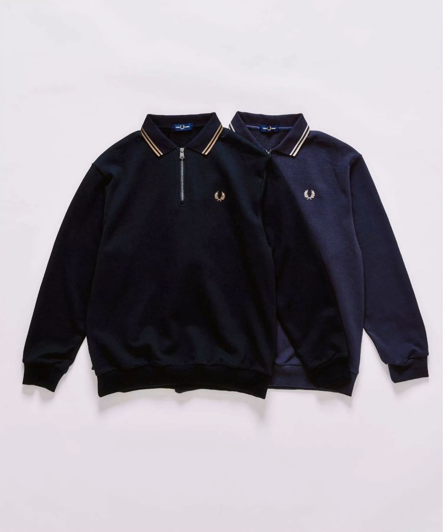 417 EDIFICE × FRED PERRY の Half Zip Rib Collar Sweat が発売