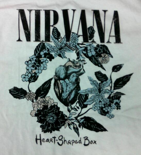 NIRVANA の Heart Shaped Box Tee が発売
