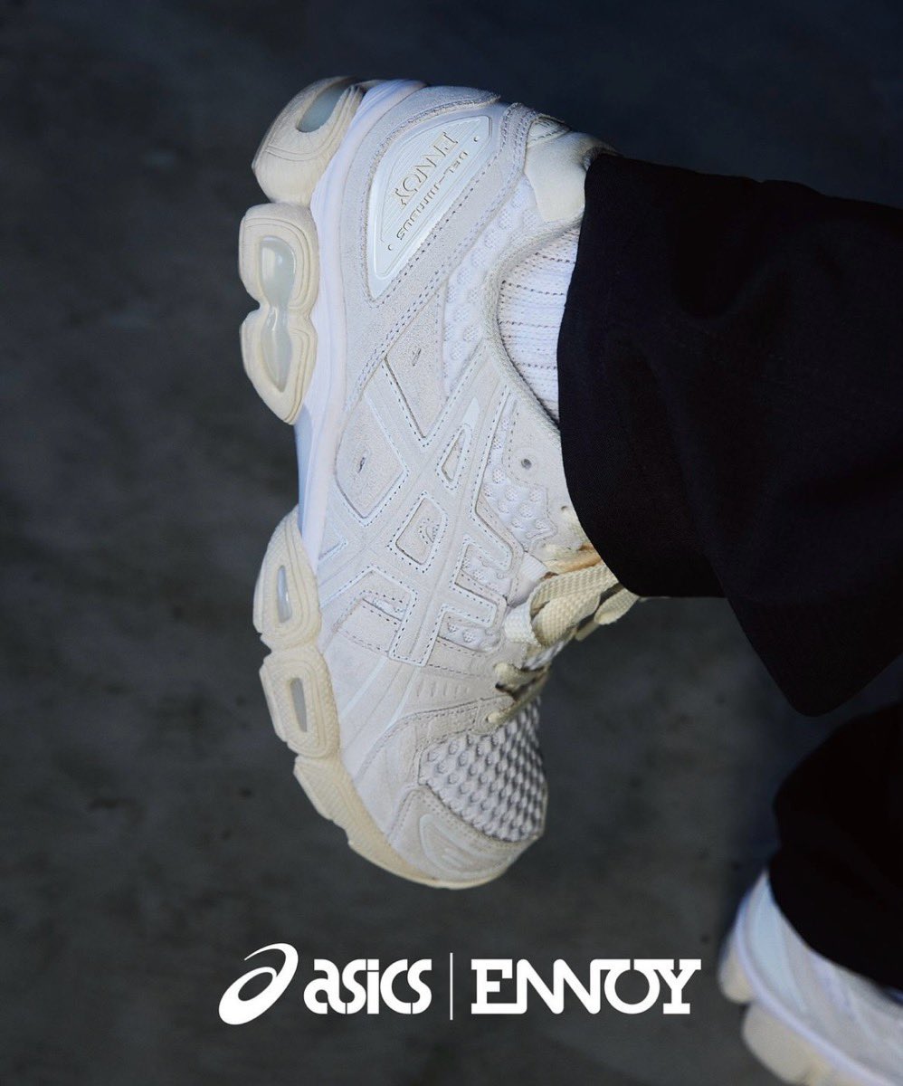 ENNOY × ASICS の GEL-NIMBUS 9 "White/Cream" が発売