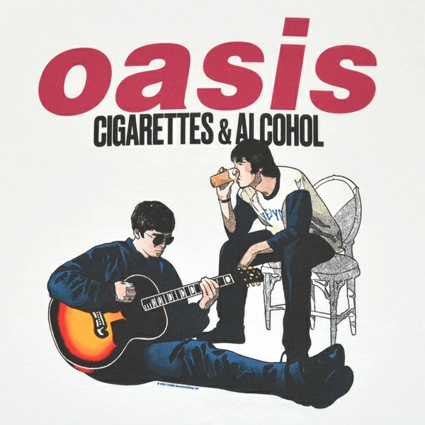 Oasis の Cigarettes & Alcohol Tee が発売