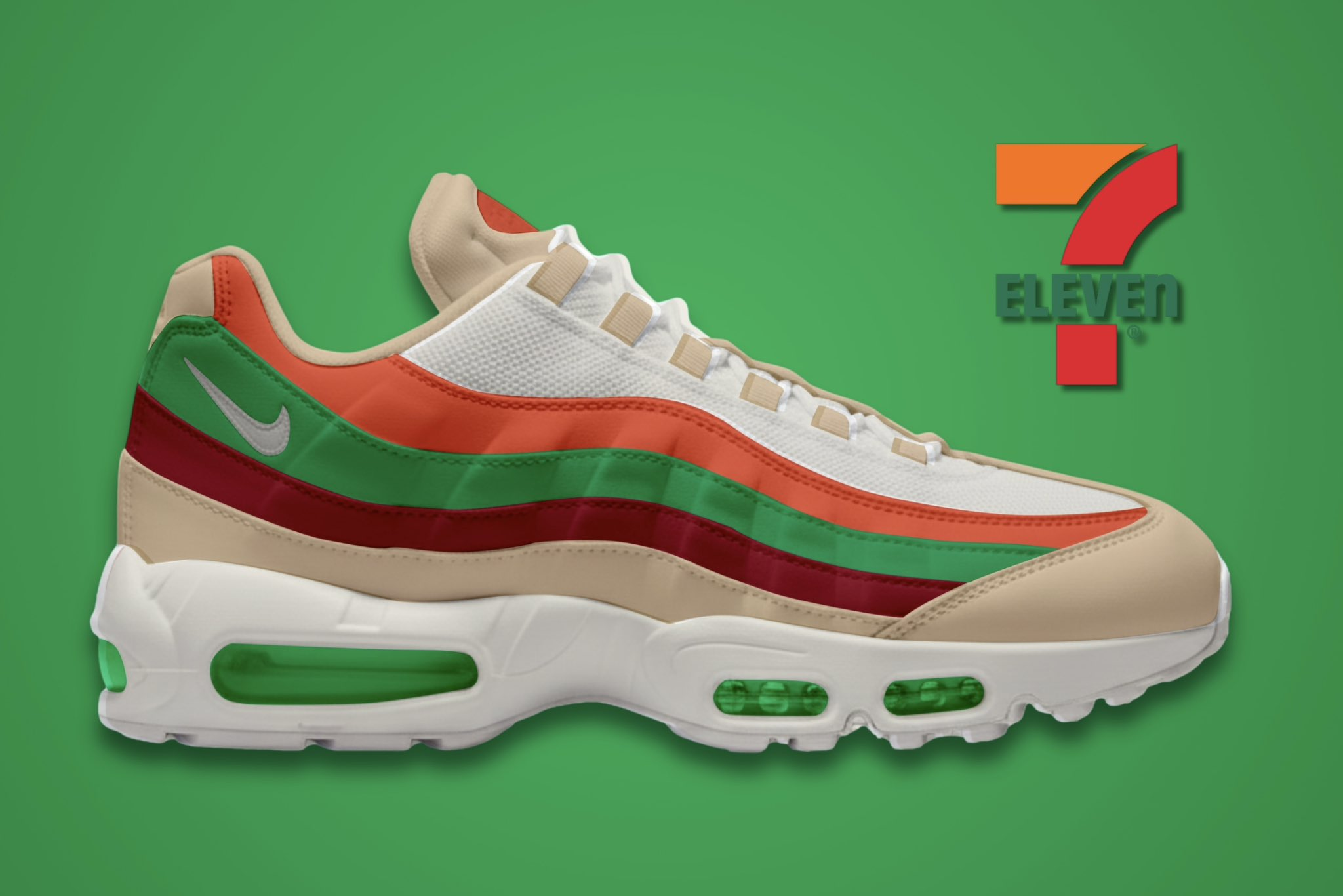 NIKE より セブン-イレブン & ローソン 仕様の AIR MAX 95 が2026年発売予定