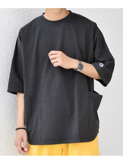 SHIPS × Champion の Bleached Dolman Camp Pocket Tee が発売