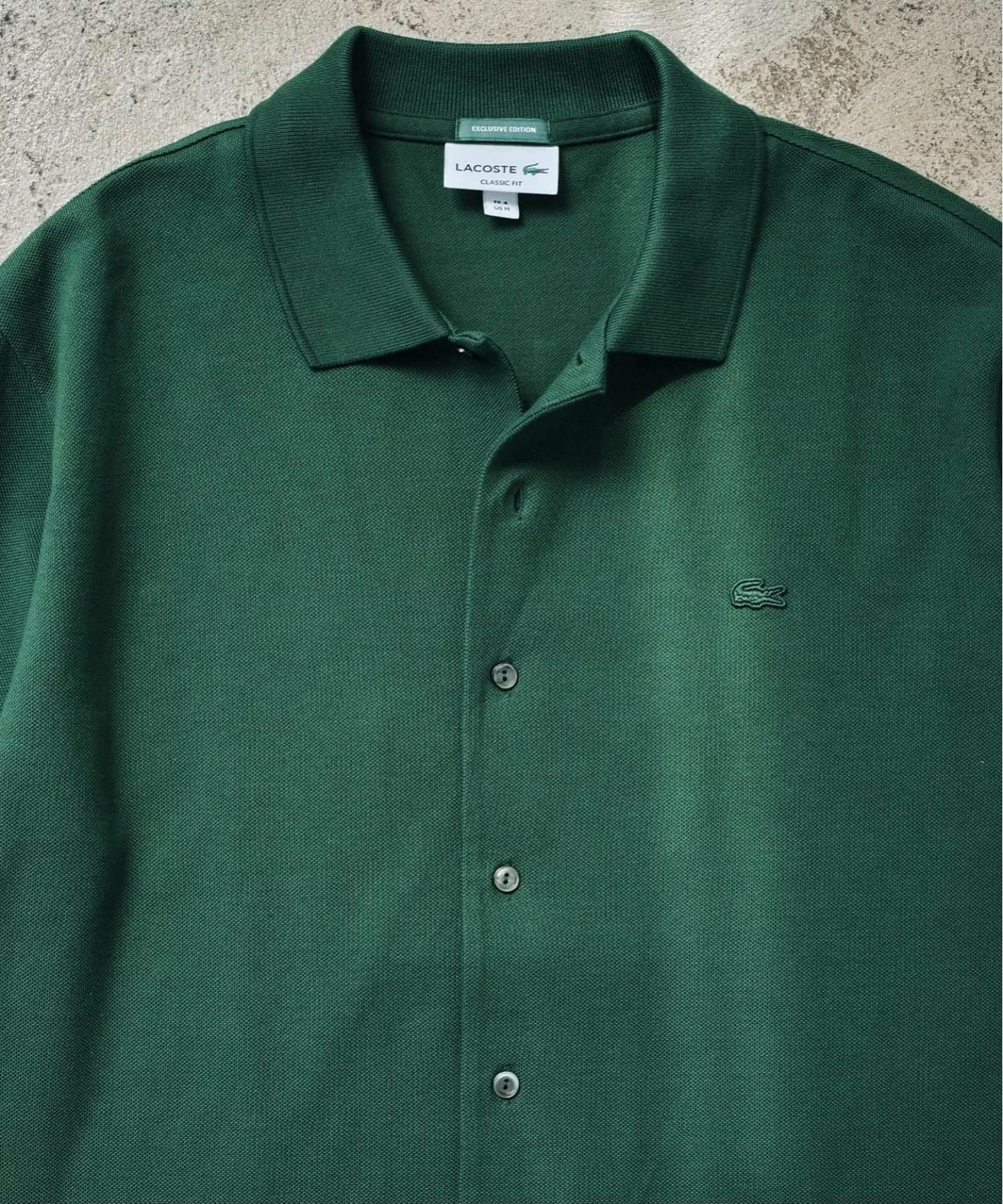 ÉDIFICE × LACOSTE の Full Open Long Sleeve Polo Shirts が発売