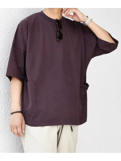 SHIPS × Champion の Bleached Dolman Camp Pocket Tee が発売