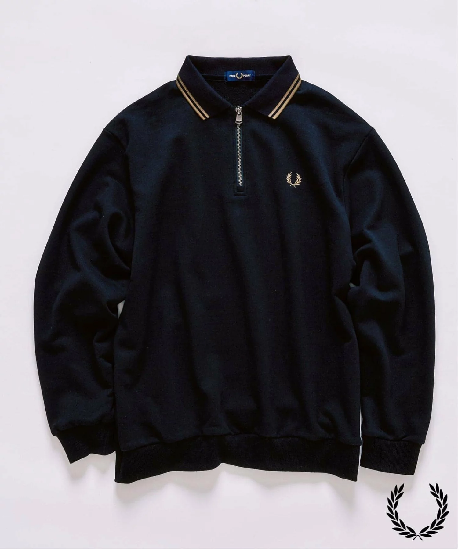 417 EDIFICE × FRED PERRY の Half Zip Rib Collar Sweat が発売