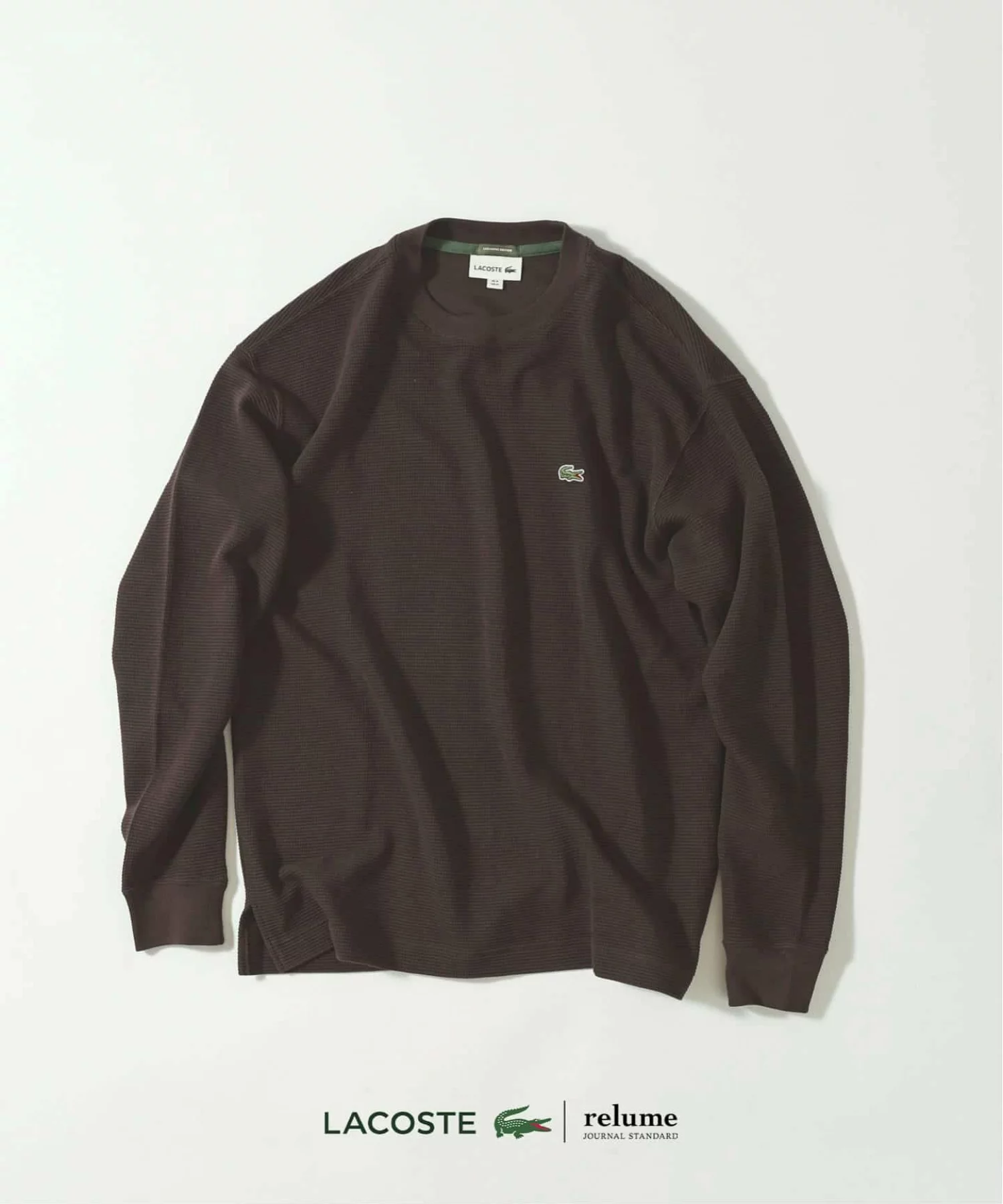 JOURNAL STANDARD relume × LACOSTE の Heavy Pique L/S Tee が発売