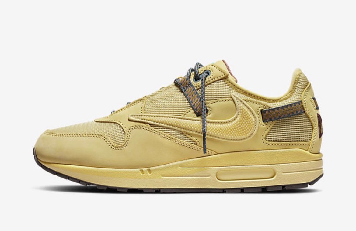 Travis Scott × NIKE AIR MAX 1 “Saturn Gold” が発売