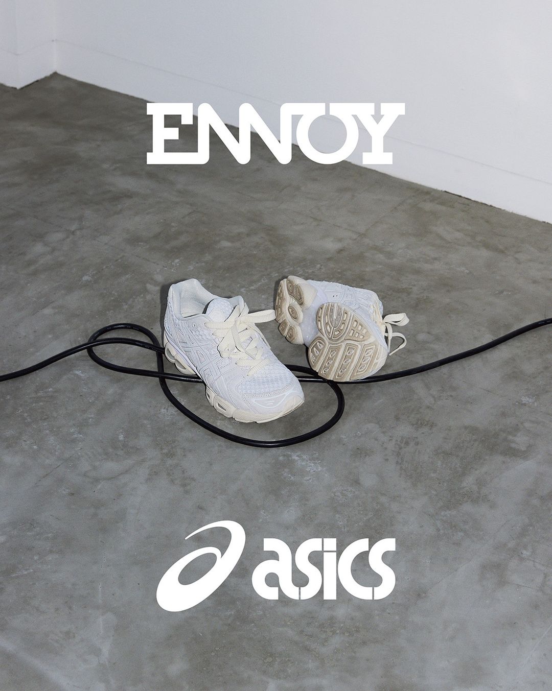 ENNOY × ASICS の GEL-NIMBUS 9 "White/Cream" が発売