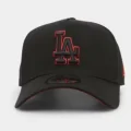 New era® の LA Dodgers 9FORTY A-Frame Snapback “Black/Scarlet” が発売